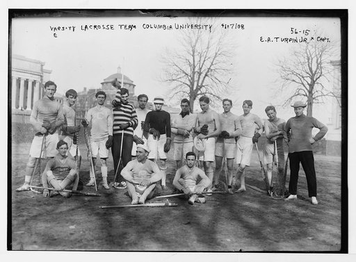 Varsity lacrosse team, Columbia University, E.A. Turpin,Jr., Capt.