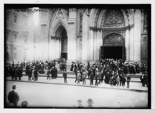 Leaving St. Patricks  Easter [5th Ave., New York