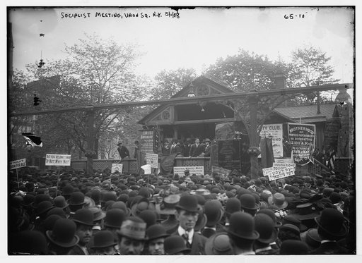 Socialists meeting in Union Square, New York