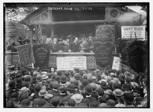 Berkman speaks at Socialist meeting in Union Square, New York