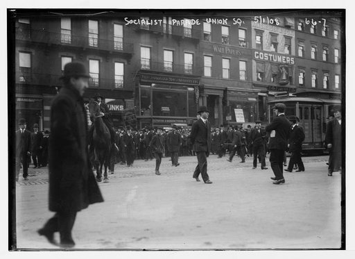 Socialist parade in Union Square, New York