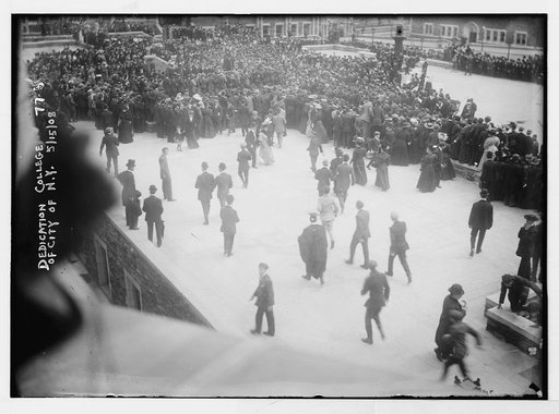 Crowd at dedication of College of City of N.Y., New York