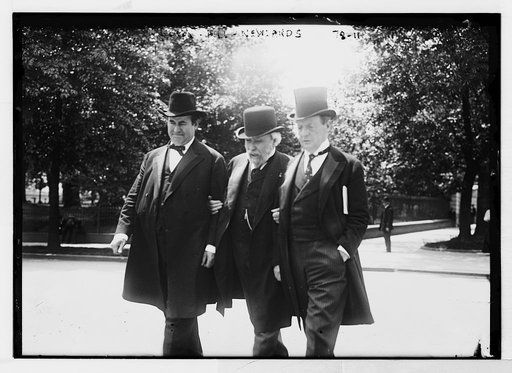 Bryan, Hill, Sen. Newlands walking together