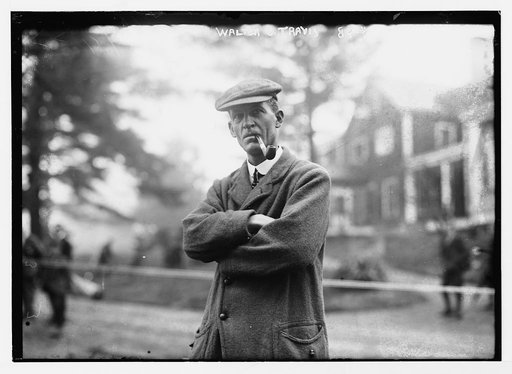 Walter J. Travis, smoking pipe