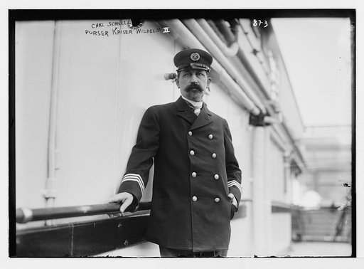 Carl Schnell, purser of boat "Kaiser Wilhelm II"