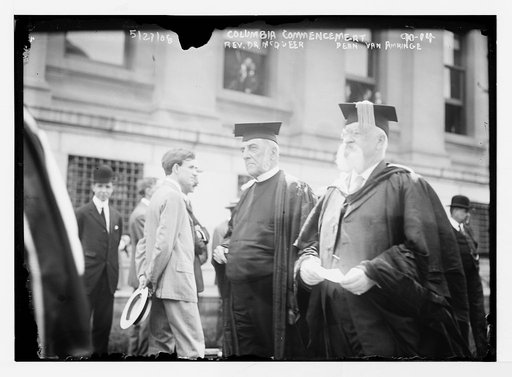 Columbia Univ. commencement, Rev. Lea Luquer and John Howard Van Amringe, the Dean of Columbia College, New York