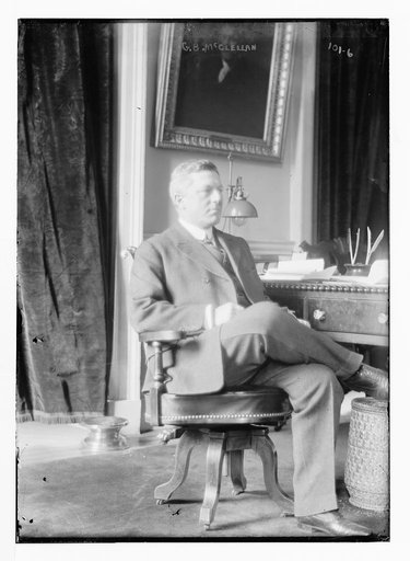 G.B. McClellan [i.e. George Brinton McClellan, Jr.], seated three-quarters view