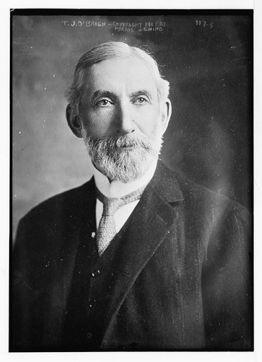T.J. O'Brien [i.e. Thomas J. O’Brien], portrait bust, copyright by Harris & Ewing