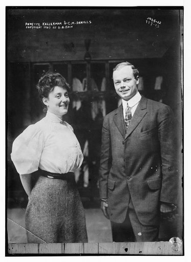Annette Kellerman and C.M. Daniels [i.e. Charles M. Daniels