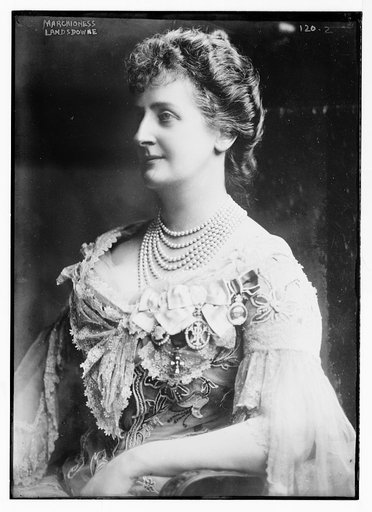 Marchioness Landsdowne, three-quarters portrait bust