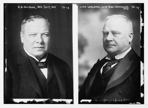 R.B. Haldane, War Sed'y in 1908, portrait bust