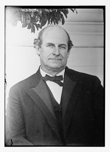 W.J. Bryan, portrait bust