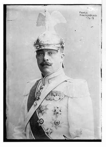 Prince Frustenberg, portrait bust, in uniform