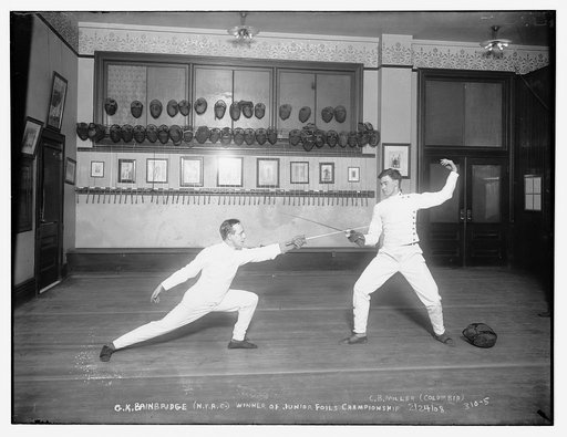 G.K. Bainbridge (N.Y. Athletic Club) Winter of Jr. Foils Championship, 1908