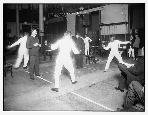 Dr. S. McCullough vs. E.W. Watson (N.Y.A.C.) fencing
