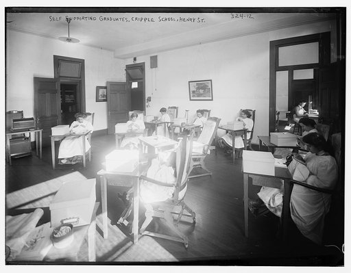 Self-supporting graduates, Cripple School, Henry St.