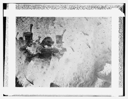 French soldiers fighting flames