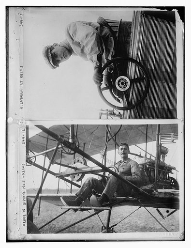 Arbre in Biplane at Reims