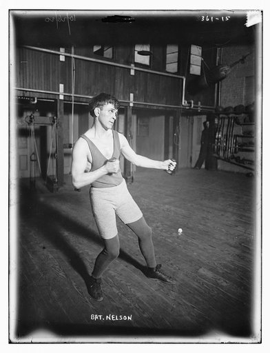 Bat. Nelson boxing pose