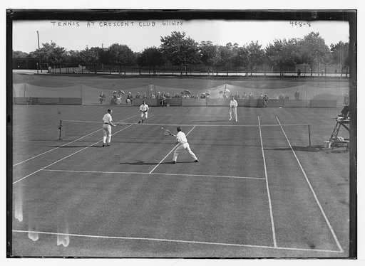 Tennis match at Cresent Club