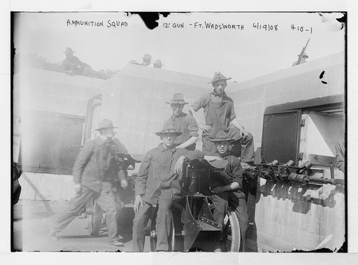Ammunition squad 12' gun, Ft. Wadsworth