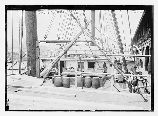 Schooner "Roosevelt" at deck