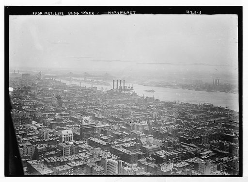 View from Met. Life Bldg. Tower, northeast [toward East River, Manhattan