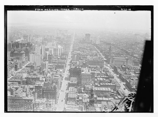 From Met. Life Tower - North [looking up Fifth and Park Avenues, Manhattan
