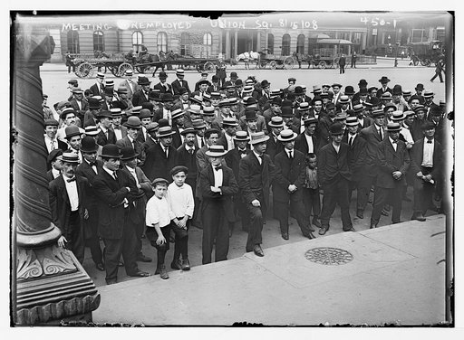 Meeting unemployed Union Sq. [i.e. Square