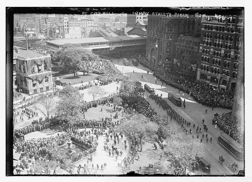 At City Hall, Olympic Athletes Parade