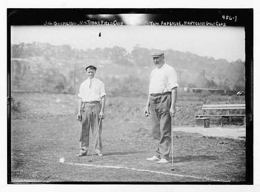 Golf match] Jno. [John] Gatherum, Mt. Tabor Field Club, Tom Anderson, Montclair Golf Club