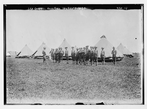 Sea Girt roll call 13th Reg't USA