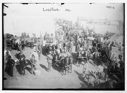 Land rush, Okla. [Oklahoma