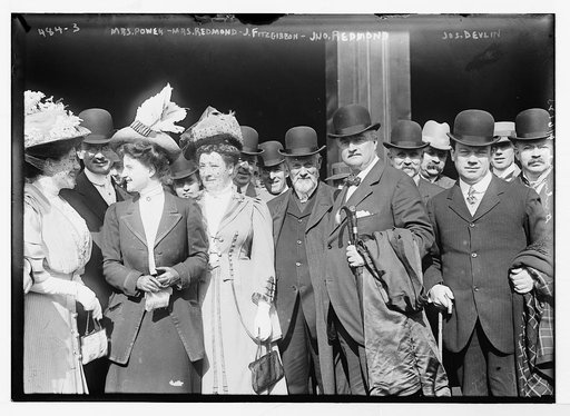 Mrs. Power, Mrs. Redmond, J. Fitzgibbon, and Jno. Redmond, Jos. Devlin
