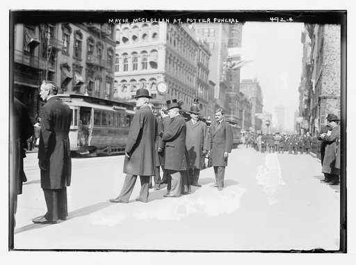 Mayor McClellan at Potter funeral