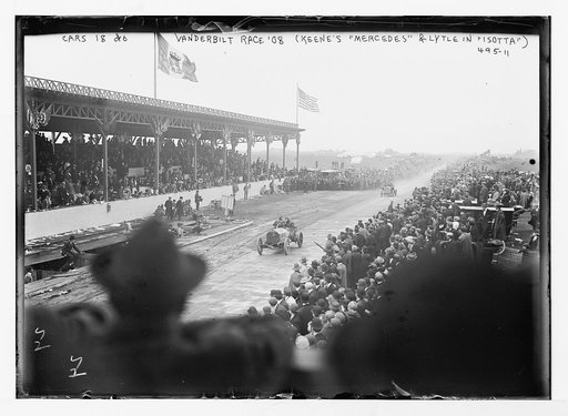 Vanderbilt Race '08, (Keene's "Mercedes" & Lytle in "Isotta")