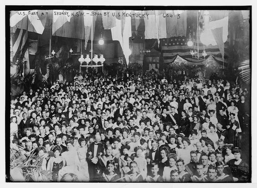 U.S. fleet at Sydney, N.S.W. - Ball by U.S. Kentucky
