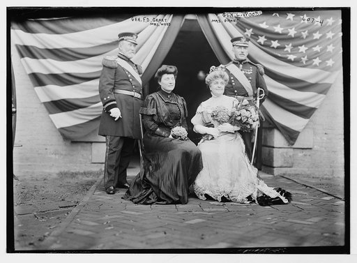 Gen. F.D. Grant and Gen. L. Wood, Mrs. Wood and Mrs. Grant