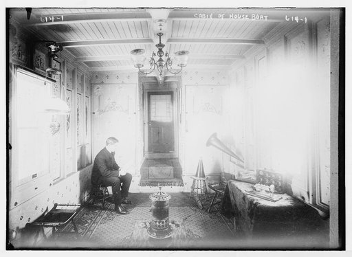Cabin of houseboat
