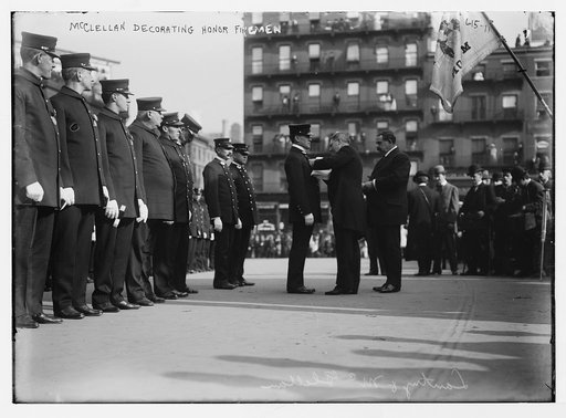 McClellan decorating honor fireman