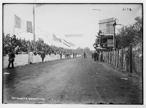 The course and grandstand [auto race