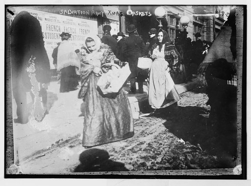 Salvation Army Xmas baskets, [New York