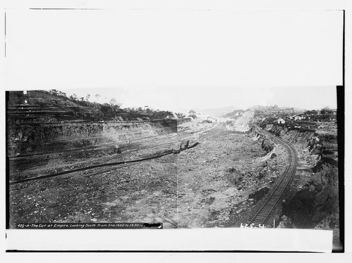 42 1/2 - A - The  cut at Empire. Looking south from Sta. 1660 to 1690