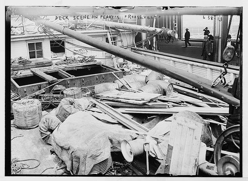 Deck of Peary's "Roosevelt", New London, Conn.