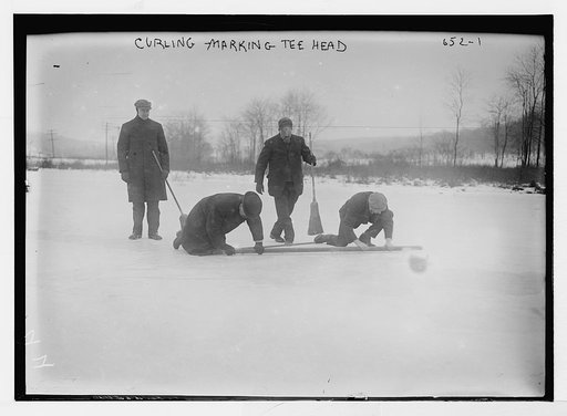 Marking Tee Head on curling field