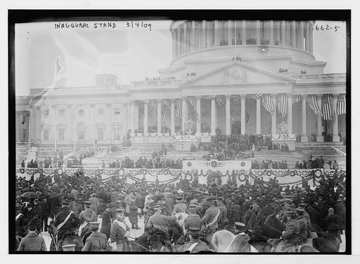 Taft Inauguration, inaugural podium at Capitol, Washington, D.C