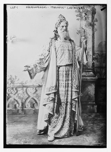Prologue (Jos. Meyer) in passion play, Oberammergau, Bavaria, Germany