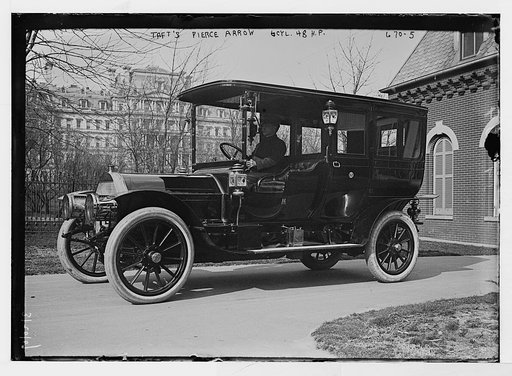 President Taft's "Pierce Arrow" - auto with 6 cycle, 48hp, Washington, D.C.