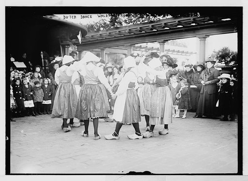 Dancers doing Dutch dance, Waldorf roof, New York