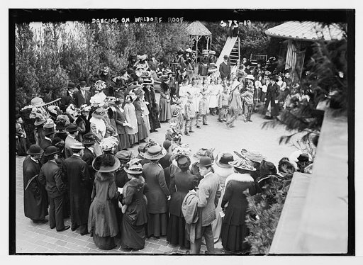 Children ready to do Indian dance, Waldorf roof, New York